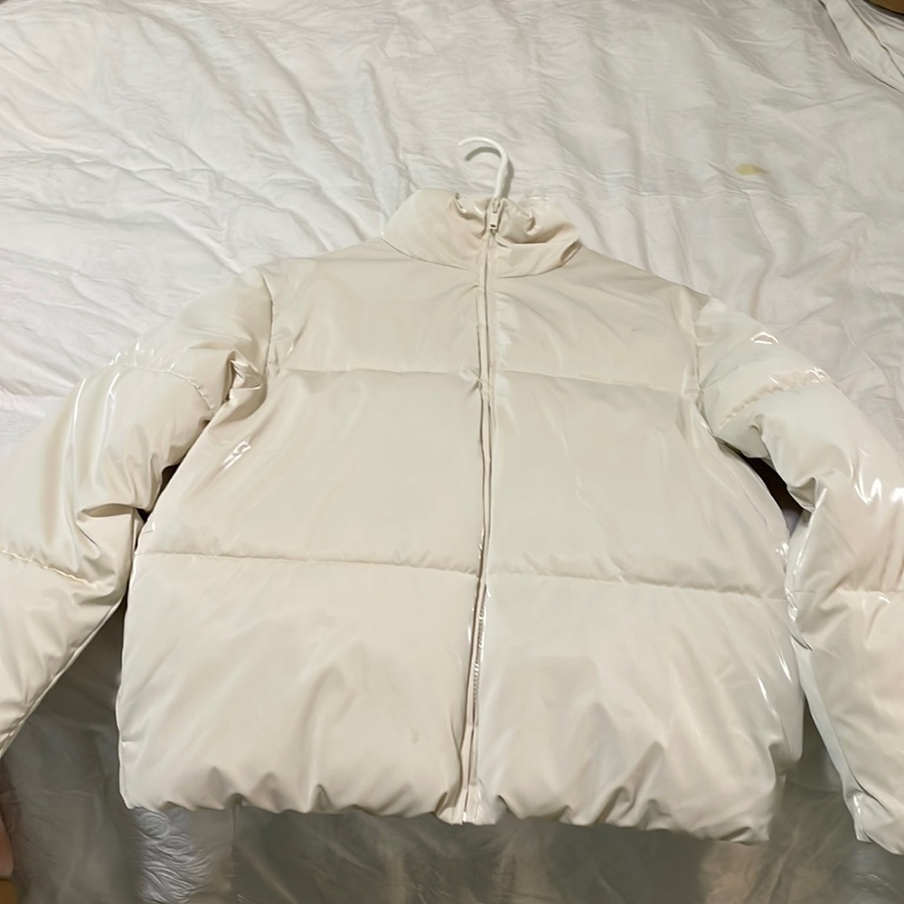 white puffer jacket